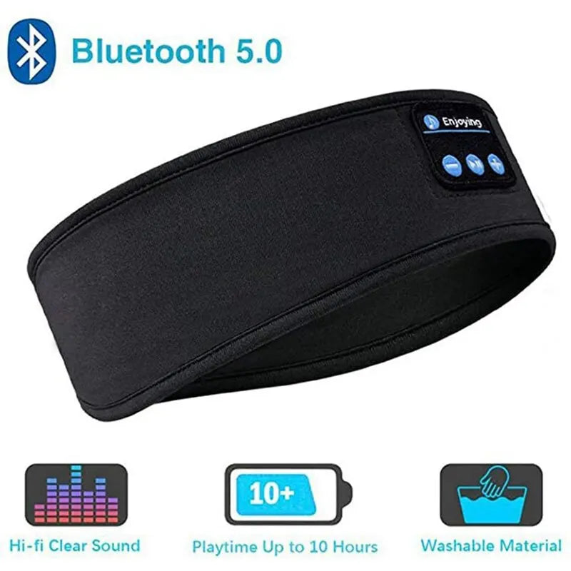 Fone Bluetooth Earphones Sports Sleeping Headband Elastic