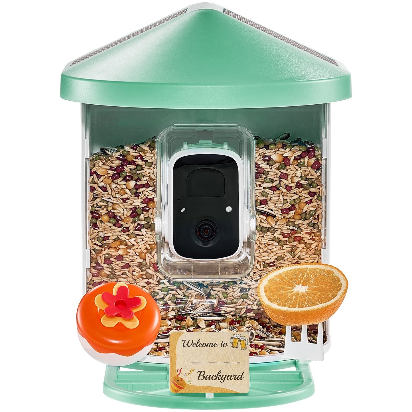 Smart Bird Feeder With Camera 2K HD AI Identify Bird Species Solar-Powered