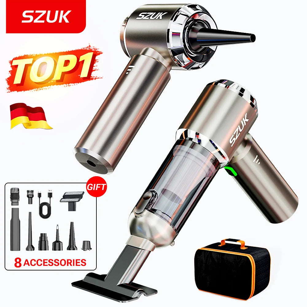 SZUK New Mini Car Vacuum Cleaner Wireless Vacuum