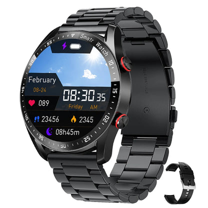 ECG+PPG Bluetooth Call Smart Watch Men Laser Health