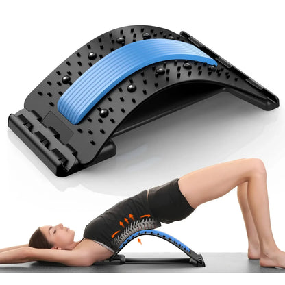 Multi-Level Back & Neck Stretcher - Adjustable Lumbar