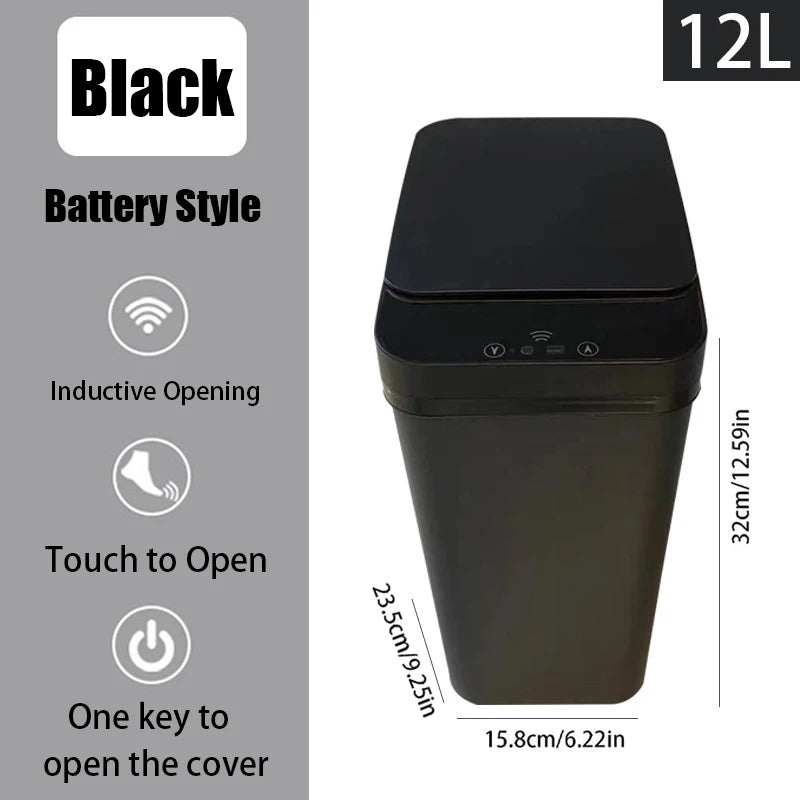Bathroom Touchless Trash Motion Sensor-Activated
