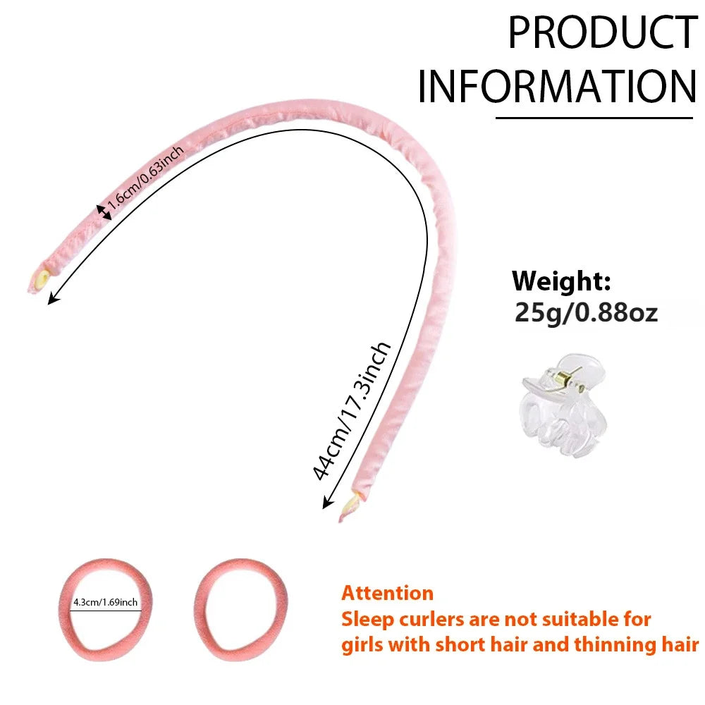 Heatless Curling Rod Headband Soft Hair Curlers