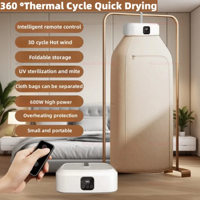 Mini Portable Dryer Foldable Electric Dryer Apartment