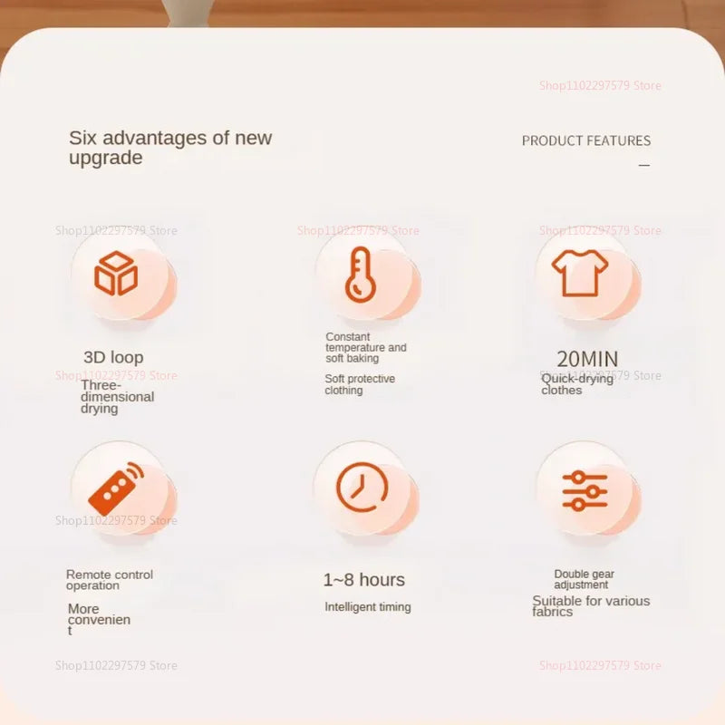 Mini Portable Dryer Foldable Electric Dryer Apartment