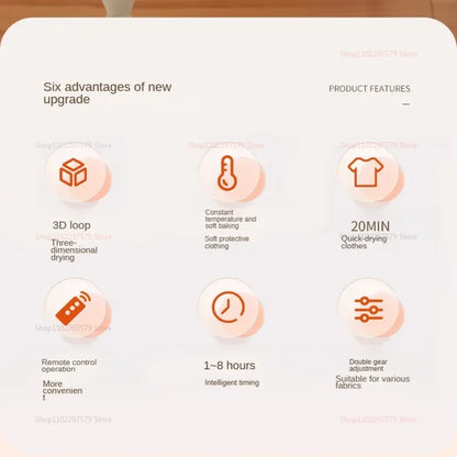 Mini Portable Dryer Foldable Electric Dryer Apartment