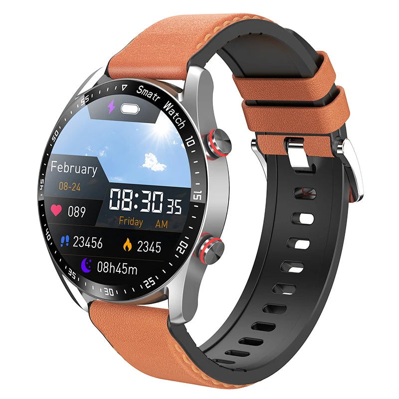 ECG+PPG Bluetooth Call Smart Watch Men Laser Health