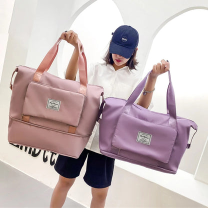 Foldable Travel Bag Stretchable Large Capacity Gym