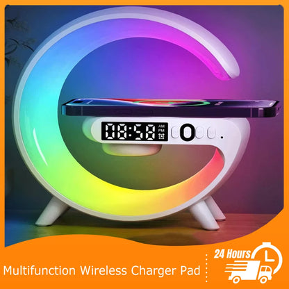 Multifunction Wireless Charger Stand Bluetooth Audio