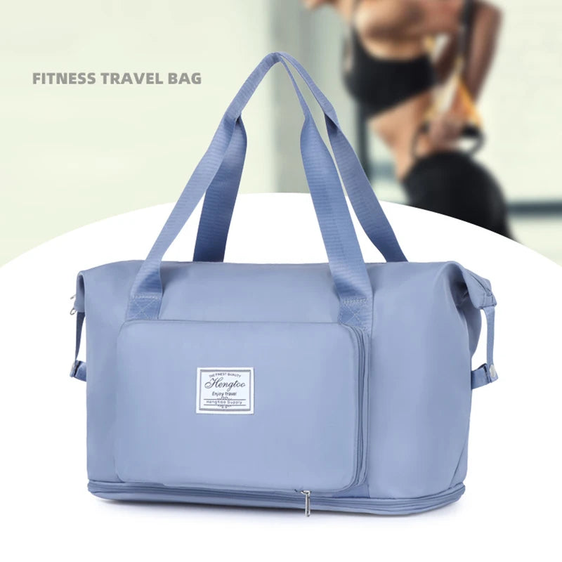 Foldable Travel Bag Stretchable Large Capacity Gym