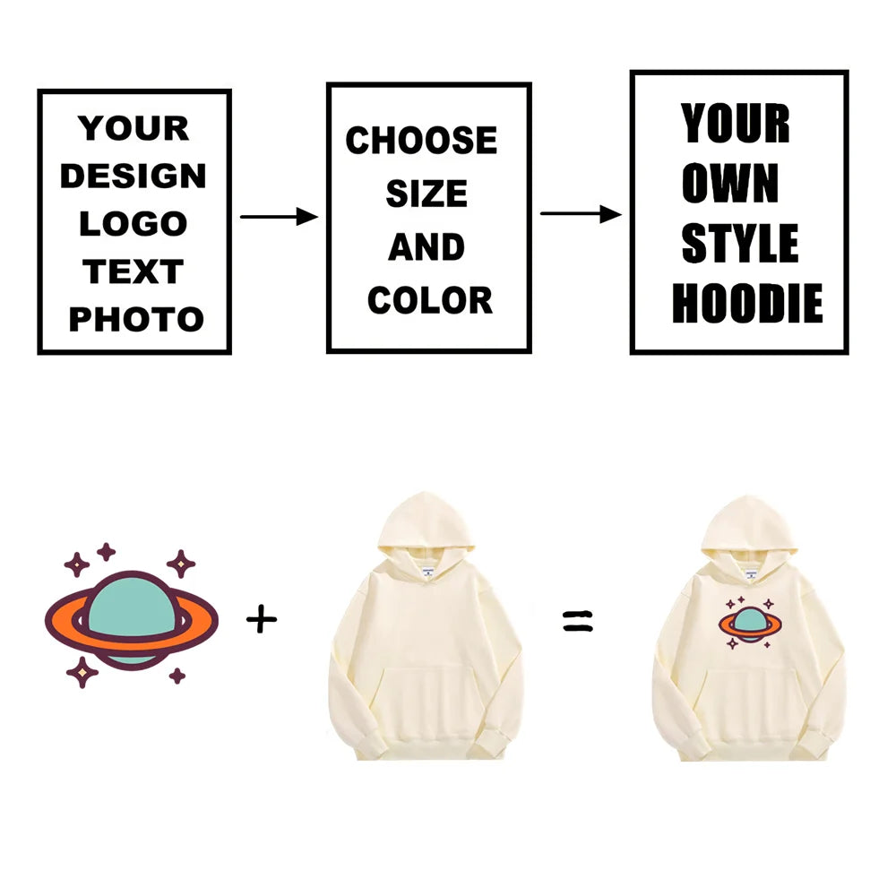 POD Customize Winter Hoodie Heavy Weight High Quality