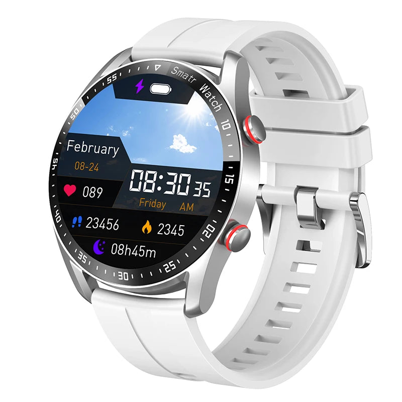 ECG+PPG Bluetooth Call Smart Watch Men Laser Health